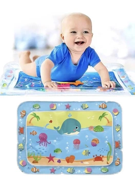 Акваковрик детский игровой Кит надувной водный коврик