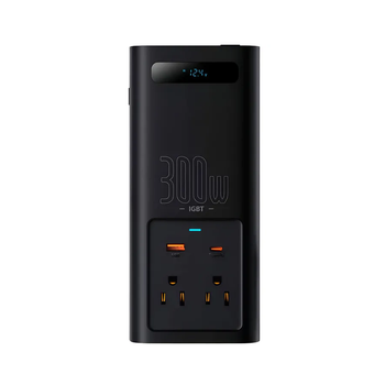Автомобільний інвертор для електросамокатів Baseus IGBT Power Inverter 300W (110V US/JP ) Black + перехідник CGNB010001