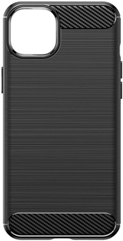 Панель Hurtel Carbon Case для iPhone 15 Plus Black (9145576279434)