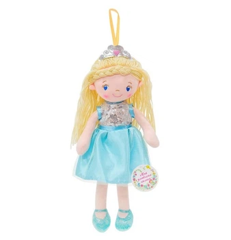 Кукла мягконабивная ToyCloud в голубом платье, 35 см SEL-0016