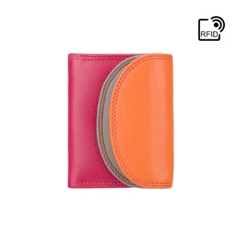 Компактний жіночий гаманець Visconti RB126 Zanzibar (Orange Multi)