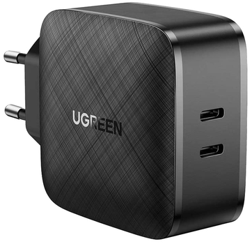 Мережевий зарядний пристрій Ugreen CD216 66 W 2xType-C PD Charger Black (UGR-70867)