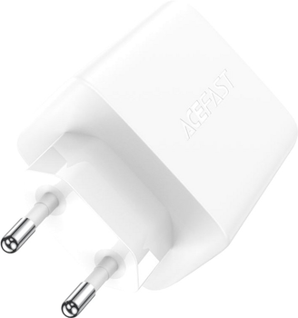 Мережевий зарядний пристрій Acefast A41 PD65W GaN (2xUSB-C+USB-A) Charger White