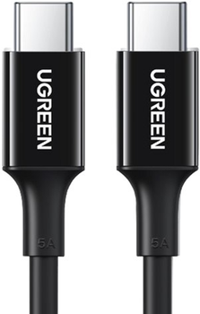 Ugreen US300 Kabel ładujący 100W USB Type-C na USB Type-C 5A 2 m Czarny (6957303883721)