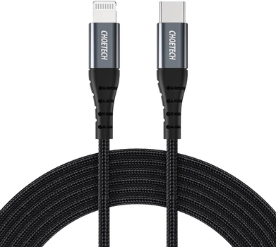 Kabel CHOETECH USB 3.1 Type-C - Lightning 2 m MFI PD 20 W Black (6971824975932)