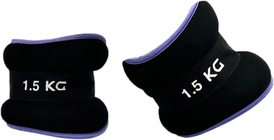 Обважнювачі EasyFit EF-1015-V 2 х 1.5 кг для ніг і рук Чорні з фіолетовим (56003365)