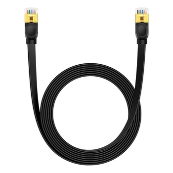 Патч-корд Baseus 5 метрів Cat.7 10Gb Ethernet RJ45 плоский інтернет кабель (B00133207111-04)