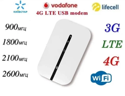 Карманный универсальный 4G маршрутизатор/модем/роутер 4G LTE Mobile WiFi PRO M8-E Белый