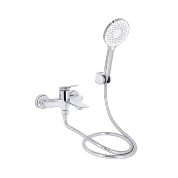 Смеситель для ванны Qtap Vlasta New c душевым гарнитуром QTVLA259CRM45642 Chrome