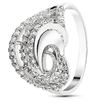 Серебряное кольцо с фианитами ФК055 ФК055 15р.