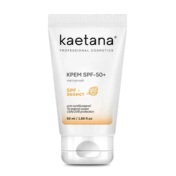 Крем SPF-50 Матируючий Kaetana для жирной и комбинированной кожи от UVA/UVB излучения 50мл