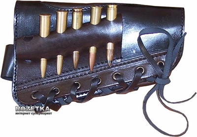 Патронташ шкіряний Медан на приклад 7.62 калібр х 6 патронів (2004)