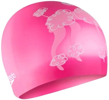 Шапка для плавания Speedo SLOGAN PRT CAP JU/JF/JM розовый Дет OSFM 8-0838616719