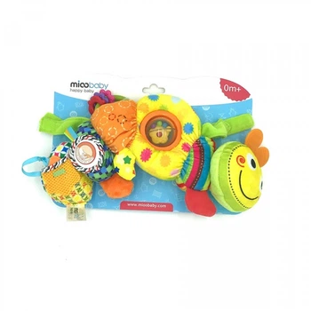 Подвеска для кроватки Mioobaby звуковая Веселая Гусеничка (GD156)