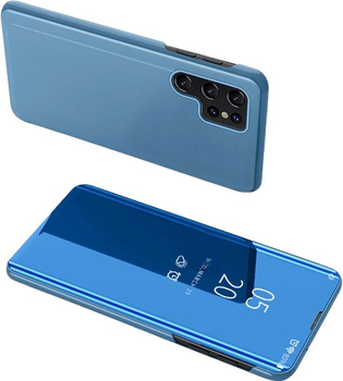 Etui z klapką Hurtel Clear View Case do Samsung Galaxy S24 Plus Blue (9145576284155)