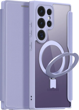 Etui z klapką Dux Ducis Skin X Pro z magnetycznym ringiem na Samsung Galaxy S24 Ultra Purple (6934913020708)