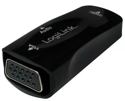 Адаптер LogiLink HDMI (M) VGA (F) Full HD 1080p (4052792045048)