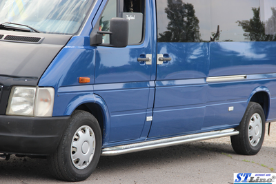 Бічні пороги підніжки майданчики для LWB Volkswagen LT 35 96-06 d60х1,6мм Фольксваген ЛТ 35 ST6262