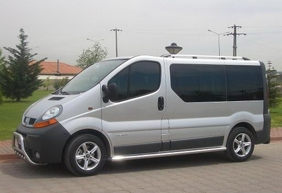 Боковые пороги подножки труба на LWB Opel Vivaro 01-14 d60х1,6мм Опель Виваро ST5836