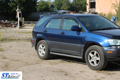 Боковые пороги подножки труба на Lexus RX XU30 RX300 97-03 d60х1,6мм Лексус РХ ST5442