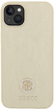 Панель Guess Strass Metal Logo для iPhone 15 Plus Gold (3666339151010)