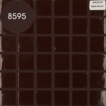Мозаика АкваМо коричневая MK25107 Dark Brown 31.7х31.7 стеклянная для ванны, душевой,кухни за 1 ШТ