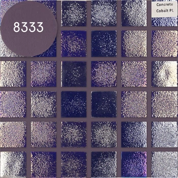 Мозаика АкваМо синяя,перламутровая CONCRETE COBALT PL 31.7х31.7 стеклянная для ванны, душевой,бассейна за 1 ШТ