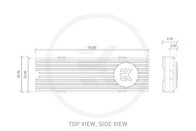 Радіатор EKWB EK-M.2 NVMe Heatsink - Red