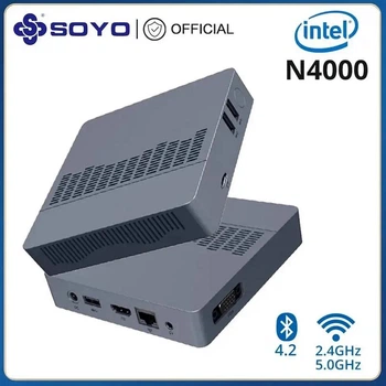Мини ПК SOYO M2 Air Intel N4000 / 6ГБ RAM / 128ГБ ROM / Windows 11 Pro