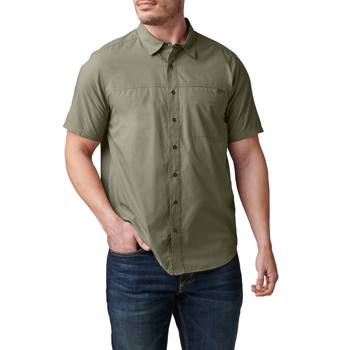 Сорочка тактична 5.11 Tactical Wyatt Short Sleeve Shirt Sage Green S (71203-831)