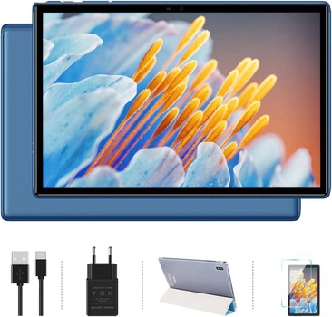 Планшет 10.1" Oangcc Tab A6 EEA 4/64Gb 8 ядер Android 13 8000 mAh Синий