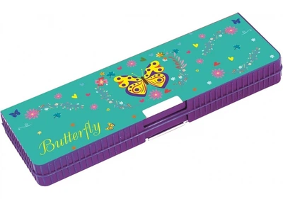 Пенал пластиковий CFS CF85955 Butterfly, 2 відділення на магніті /CF85955/