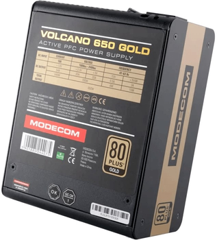 Блок питания Modecom VOLCANO 650 GOLD (ZAS-MC90-SM-650-ATX-VOLCA)