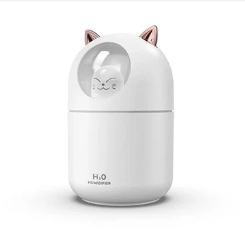 Увлажнитель воздуха Humidifier H2O с подсветкой cat white 300ml