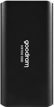 Dysk SSD Goodram HX100 512GB USB 3.2 Type-C TLC Black (SSDPR-HX100-512) Zewnętrzny