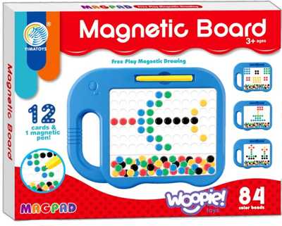 Магнітна дошка-мозаїка Woopie Montessori MagPad Слоник 12 шт (2304326948144)