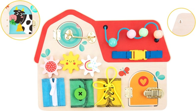 Бізіборд Tooky Toy Montessori Замки (6972633373643)