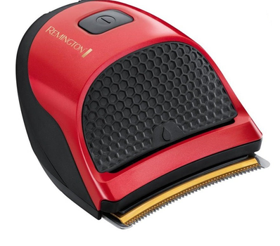 Машинка для стрижки Remington Quick Cut Manchester United, мережа+акум., роторний мотор, насадок-9, кейс, сталь, червоний (HC4255)