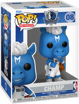 Ігрова фігурка Funko Pop NBA Mascots Даллас Чемпіон 9 см (0889698521680)