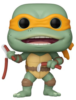 Figurka do gier Funko Pop Movies Wojownicze Żółwie Ninja - Michelangelo z Nunczako 9 cm (0889698760478)