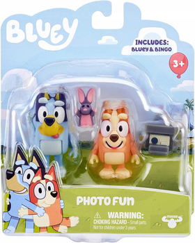 Zestaw Moose Bluey Zabawa w Fotografa 2 figurki Bluey + Bingo 6.4 cm (0630996130476)