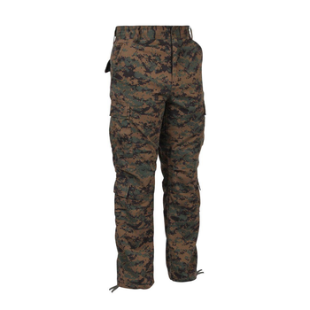 Штани Rothco тактичні десантні цифровий камуфляж Vintage Paratrooper Pants Woodland Digital Camo L