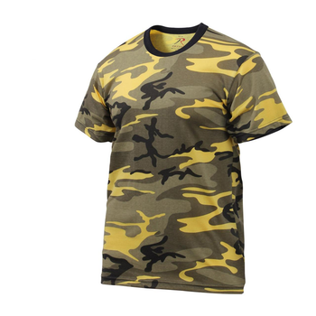 Футболка армійська тактична камуфляжна ROTHCO USA Stinger Yellow Camo L