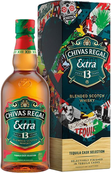Віскі Chivas Regal Extra Mexican Tequila Finish 13 років витримки 0.7 л 40% в подарунковій упаковці (5000299626214)