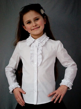 Блузка "Світ блуз" мод. 2010 р.146 біла (1014334392)