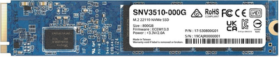 Накопичувач SSD Synology M.2 400GB PCIe 3.0 22110 (SNV3510-400G)