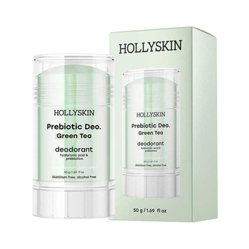 Парфюмерный дезодорант с гиалуроновой кислотой и пребиотиками HOLLYSKIN Prebiotic Deo. Green Tea 50 г