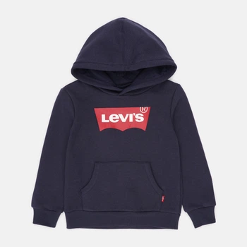 Детское теплое худи для мальчика Levi`s Lvb Batwing Screenprint Hoodie 8E8778-C8D-LQ 92 см (2A) Темно-синее (3665115044478)