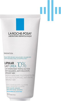 Mleczko nawilżające La Roche-Posay Lipikar Urea 10% z mocznikiem przeciw suchości ciała 200 ml (3337875852333)