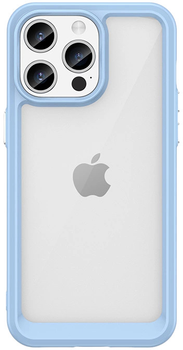 Etui Hurtel Outer Space z elastyczną ramką do iPhone 15 Pro Blue (9145576279663)